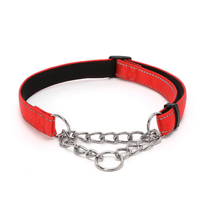 True Charlie Co. Red Martingale Collar - Chain