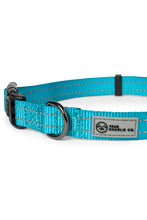 Load image into Gallery viewer, Teal nylon dog collar with plastic clip
